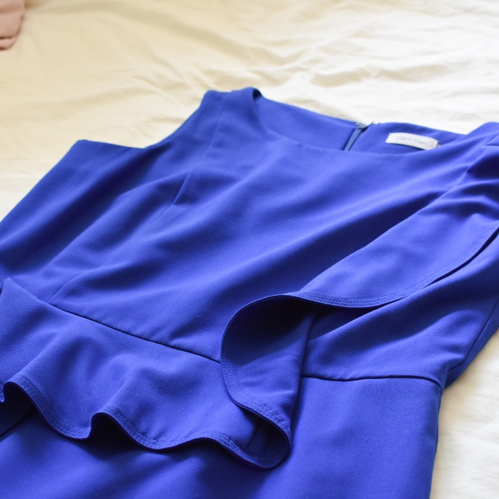 Calvin Klein Blue Midi Dress - Picture 2 of 5